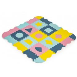 Měkké dětské puzzle / podložka pro miminko, barevná, 121,5x121,5 cm