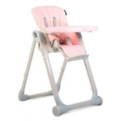 Skládací dětská židlička na krmení se stolečkem růžová