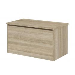 Dřevěný box na hračky a otevíracím horním víkem dub sonoma 70x40x40 cm
